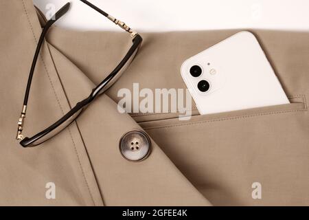 cream smart coat