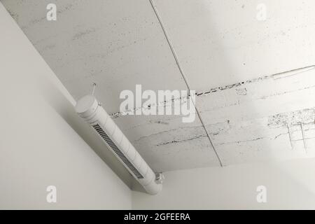 Contemporary modern ventilation system on ceiling Stock Photo