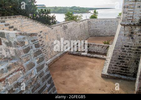 Deep moat at Castillo de Jagua castle, Cuba Stock Photo - Alamy