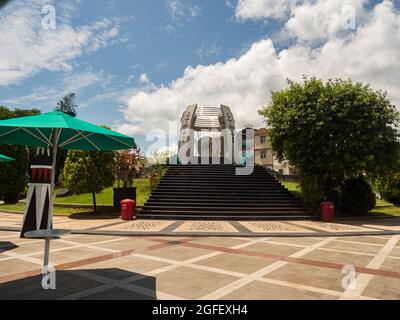 Ambon, Indonesia - Feb,  2018: World Peace Gong Ambon, Maluku Indonesia, Asia Stock Photo