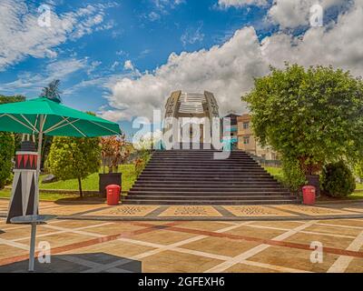 Ambon, Indonesia - Feb,  2018: World Peace Gong Ambon, Maluku Indonesia, Asia Stock Photo