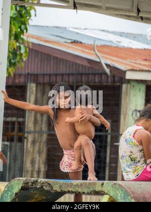 Amazonia. Latin America Sep 2019 Portrait of a girl from trh