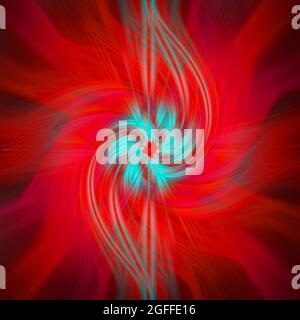 Fractal digital painting. Colorful, bright, multicolor pattern, ornament, kaleidoscope. Stock Photo