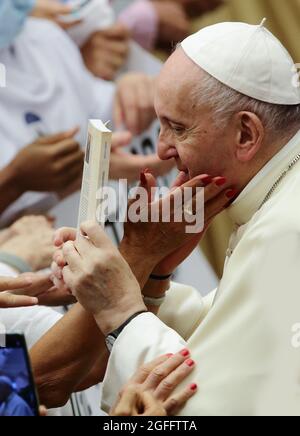 Praying with the Pope in August 2021