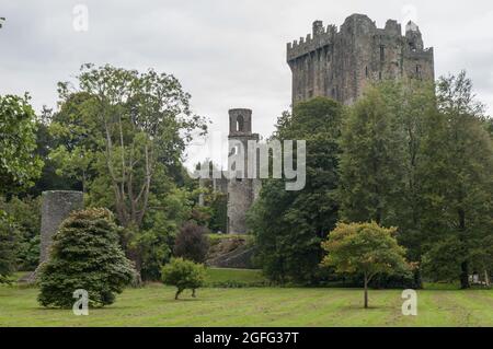Blarney Castle mit seinem weitläufigen Park ist ein beliebtes Ausflugsziel - Blarney Castle with its gardens is a popular attraction near Cork