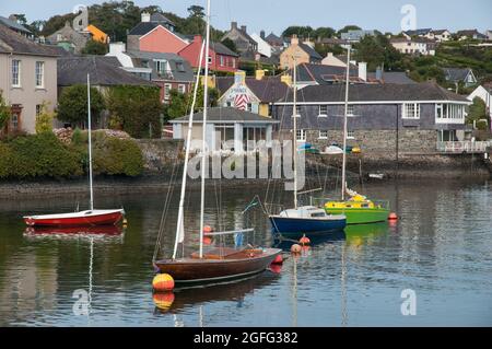 Sailing boats in Kinsale harbour Stock Photo