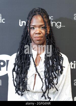 Previously unissued photo dated 04/08/21 of Enny at the recording of AIM Independent Music Awards at Neg Earth in London. Issue date: Wednesday August 25, 2021. Stock Photo