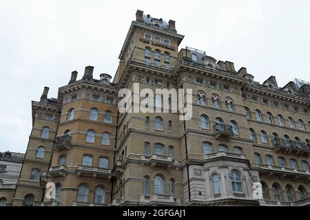 The Langham Hotel at Marylebone in London Stock Photo