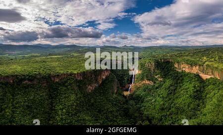 'El Salto del Nogal', the tallest waterfall from Jalisco state in Mexico Stock Photo