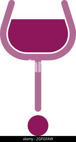 Wine icon logo design vector template Stock Vector