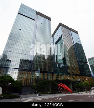 Modern skyscrapers in central Seoul, South Korea. Stock Photo