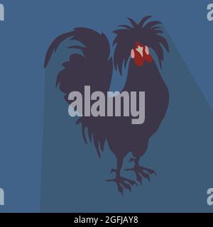 Rooster icon illustration. Stock Vector