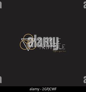 Circle Triangle logo exclusive design inspiration Stock Vector