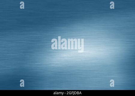 Wide Shiny smooth line metal blue color background Bright vintage Brass plate chrome panorama texture concept simple turquoise foil panel shiny backdr Stock Photo