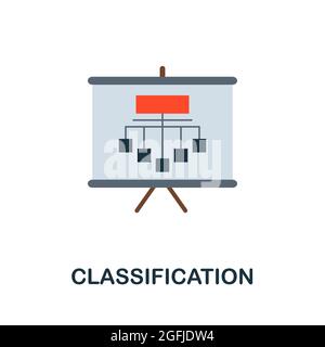 Classification road sign illustration design over a white background ...