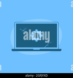 Error 404 Icon Not Found. Not Searched. Problem Stock Vector