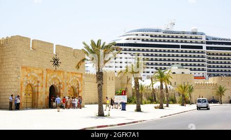 Port of La Goulette in Tunisia, North Africa, Africa Stock Photo