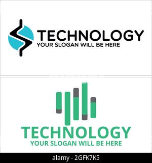 Installation supplier technology logo design Stock Vector