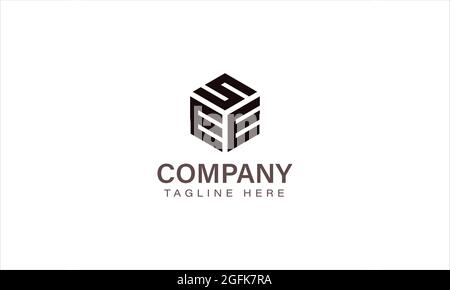 Letter SEE Logo, Three Letter Logo, Alphabet S E E Hexagon Shape Vector Icon Template Stock Vector