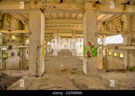 images of some industrial buildings somewhere in Romania Stock Photo