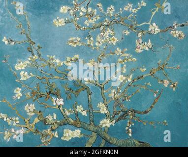 Vincent van Gogh –  Almond blossom (1890) famous painting. Stock Photo
