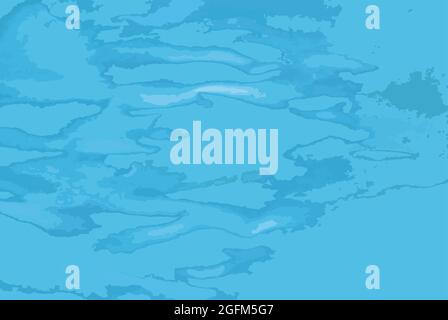 Abstract water texture, blue grunge background. Vector illustration Stock Vector