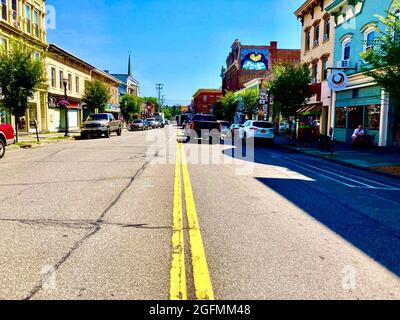 Saugerties, NY, Partition Street. Main Street USA Stock Photo