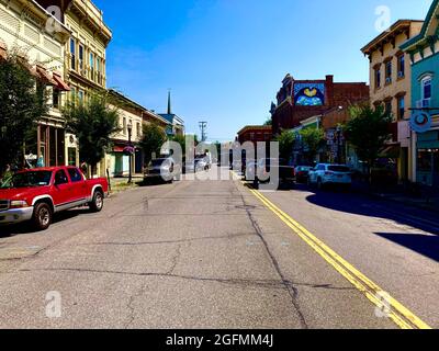 Saugerties, NY, Partition Street. Main Street USA Stock Photo