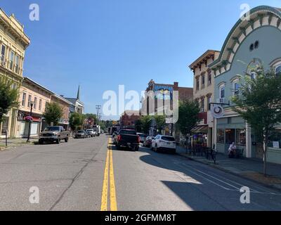 Saugerties, NY, Partition Street. Main Street USA Stock Photo