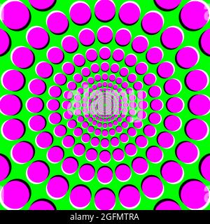 Floating dots peripheral drift illusion. Motion illusion Stock Photo ...