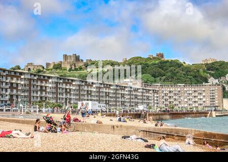 The Dover Castle in south east England UK Stock Photo