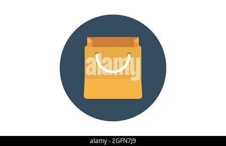 shopping bag icon. Element of mall collection for mobile concept and web apps icon. Color shopping bag icon for website design and mobile, Stock Vector