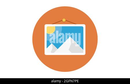 picture icon vector from essentials collection. Color  symbol for use on web and mobile apps, logo, print media Stock Vector