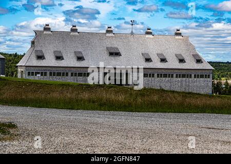 The Great Barn, Ministers Island, New Brunswick, Canada Stock Photo