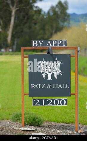 The Patz Hall winery, Sonoma CA Stock Photo