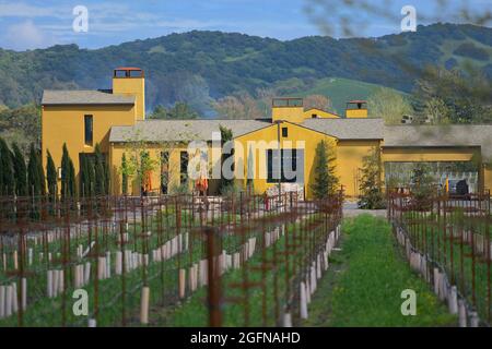 The Patz Hall winery, Sonoma CA Stock Photo