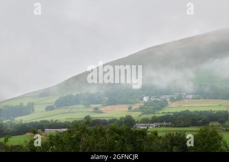 Blease fell, in the lake district of England, on a cloudy day. Stock Photo