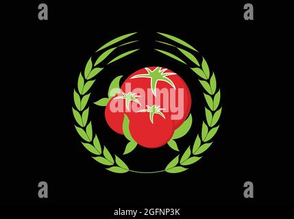 Tomato Clipart Design Fresh Red Tomato Logo Icon Design Stock Vector