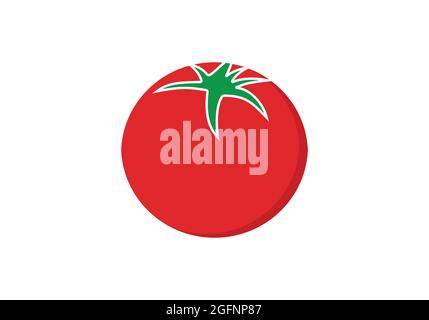 Tomato Clipart Design Fresh Red Tomato Logo Icon Design Stock Vector