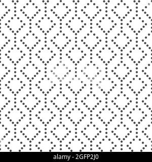 Seamless geometric pattern with dots and lines for textures, textiles and simple backgrounds. Scalable vector graphics Stock Vector