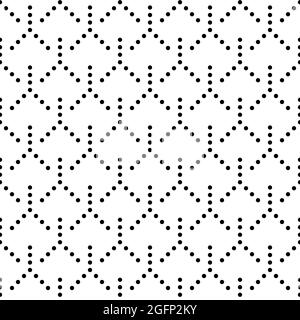 Seamless geometric pattern with dots and lines for textures, textiles and simple backgrounds. Scalable vector graphics Stock Vector