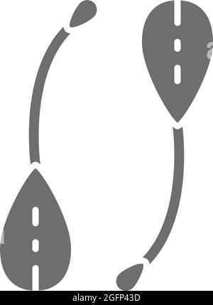 Capers, spice grey icon. Isolated on white background Stock Vector