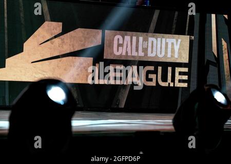 Los Angeles, California, USA. 19th Aug, 2021. Fans await the start of the Call of Duty League Championship Weekend at the Galen Center on Thursday, August 19, 2021 in Los Angeles, California. (Credit Image: © Justin L. Stewart/ZUMA Press Wire)