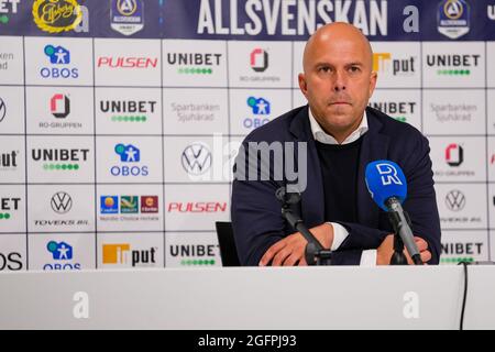 Boras Sweden August 26 Coach Jimmy Thelin Of If Elfsborg During The Uefa Conference League Match Between If Elfsborg And Feyenoord At Boras Arena On August 26 2021 In Boras Sweden