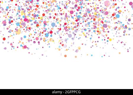 White multicolor background, colorful vector texture with circles. Splash effect banner. Glitter silver dot abstract illustration with blurred drops Stock Vector