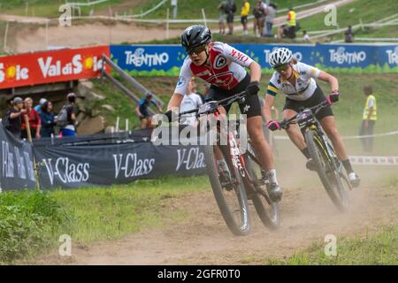 Sina FREI of Switzerland, 1st place elite women, during the Cross