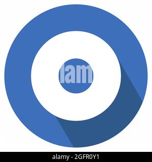 Icon Vector of Doughnut - Long Shadow Style - Simple illustration, Editable stroke, Design template vector, Good for prints, posters, advertisements, Stock Vector