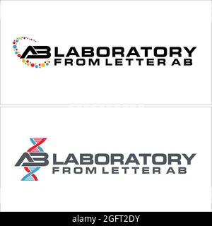Icon DNA helix logo design science technology  Stock Vector