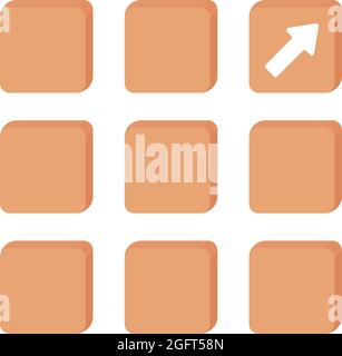 control arrow keyboard Stock Vector
