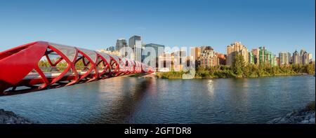 Calgary skyline in Alberta at night, Canada Stock Photo - Alamy